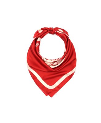 Women's Valentine's Day Pegasus Print Silk Square Scarf