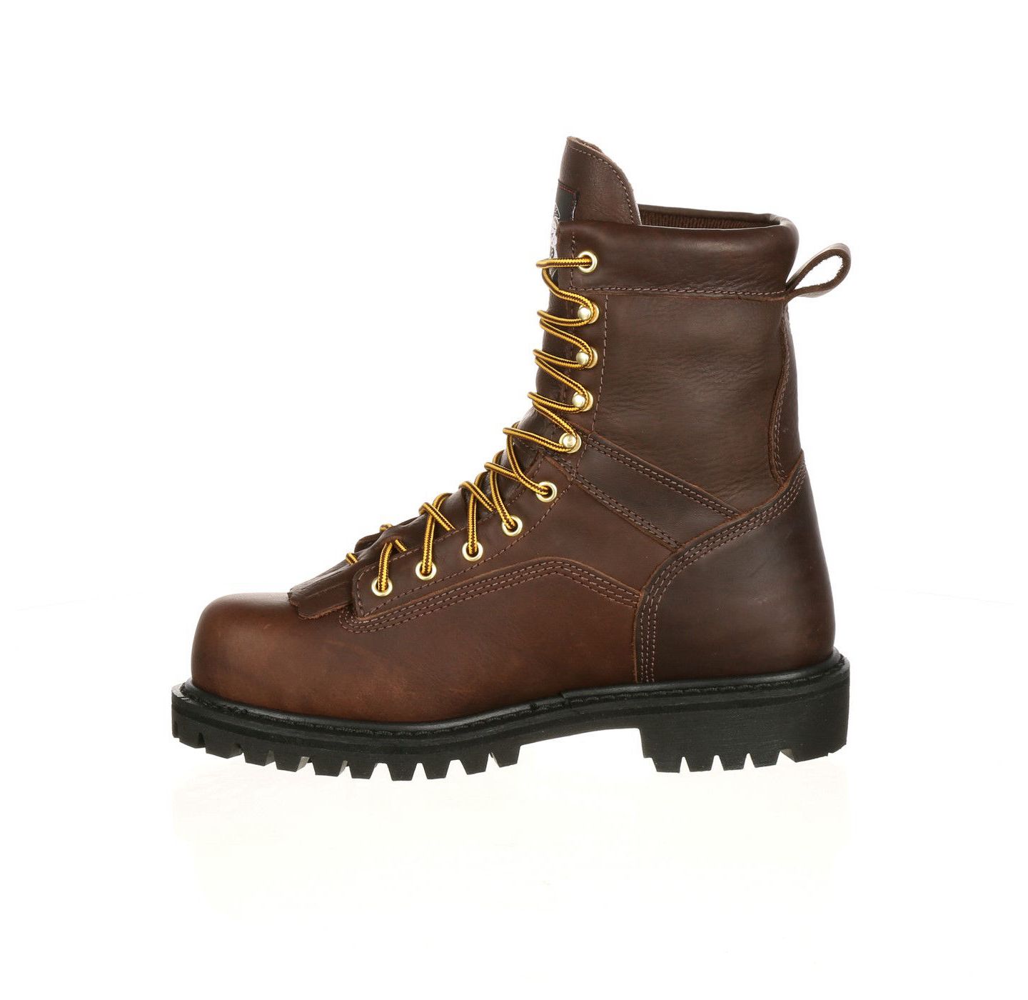 Мужские ботинки GEORGIA BOOT Lace-to-Toe Steel Toe Waterproof Work Boot, цвет: Шоколадный — фото 7