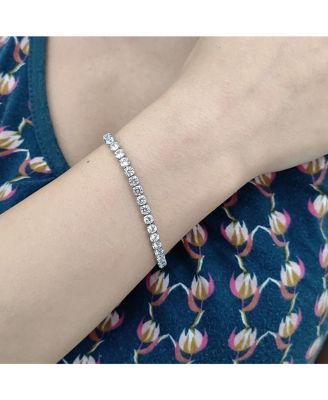 Sterling Silver Tennis Bracelet - 4mm