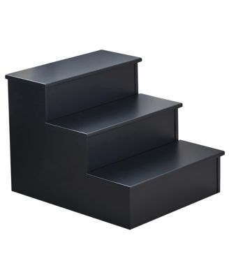 Darien 3 Step Wood Step Stool for Adults or Kids, Dog Stairs