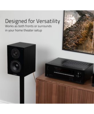 Elite High Definition 2-Way Bookshelf Surround Sound Speakers for 2-Channel Stereo or Home Theater System (SX6)