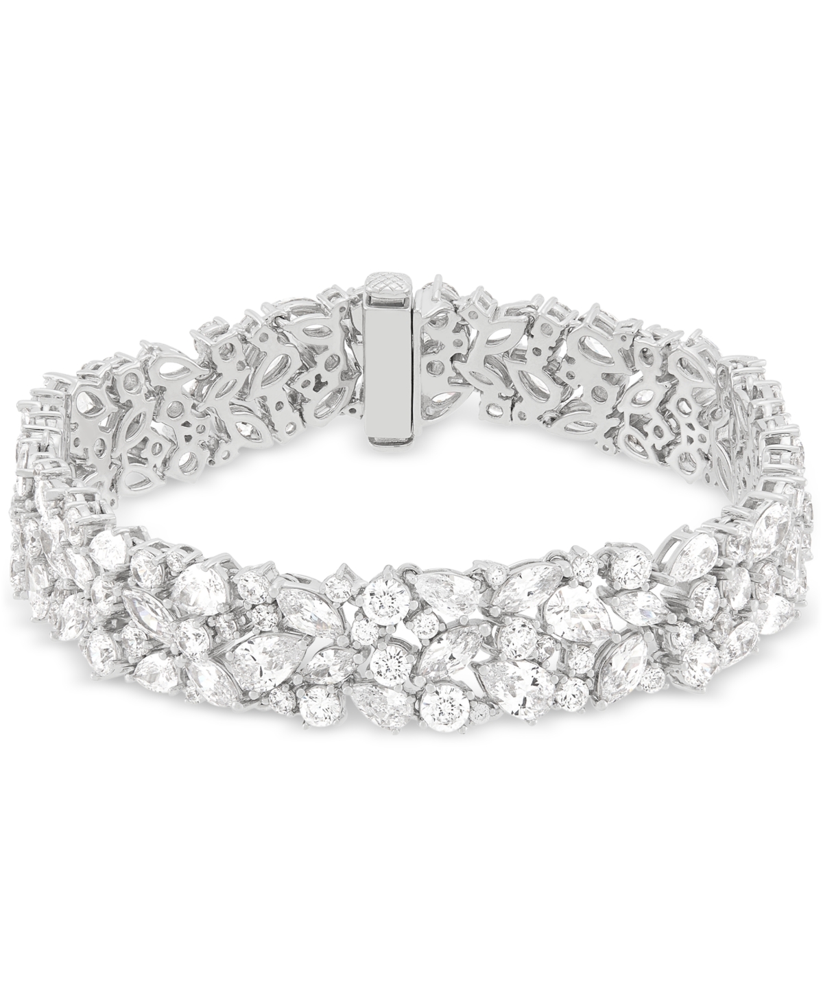 Arabella Cubic Zirconia Bangle (40-1/4 Ct. T.w.) In Sterling Silver