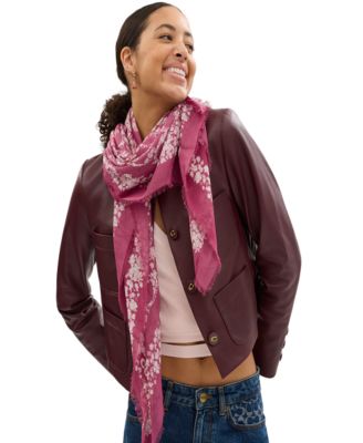 Women's Signature Rose Meadow Print Oversized Square Scarf