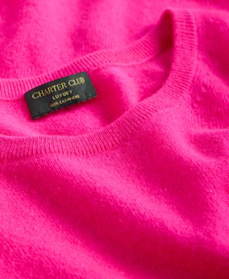 Plus Size 100% Cashmere Crewneck Sweater, Macy's Exclusive