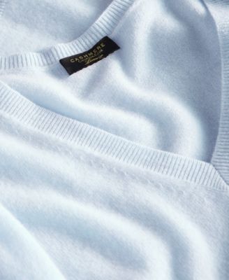 Plus Size 100% Cashmere V-Neck Sweater, Macy's Exclusive