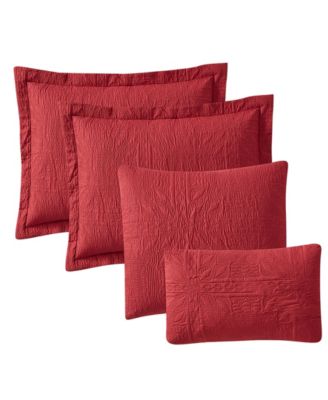 Grid Embossed 5-Pc. Quilt Set, King/California King