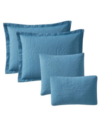 Grid Embossed 5-Pc. Quilt Set, Full/Queen