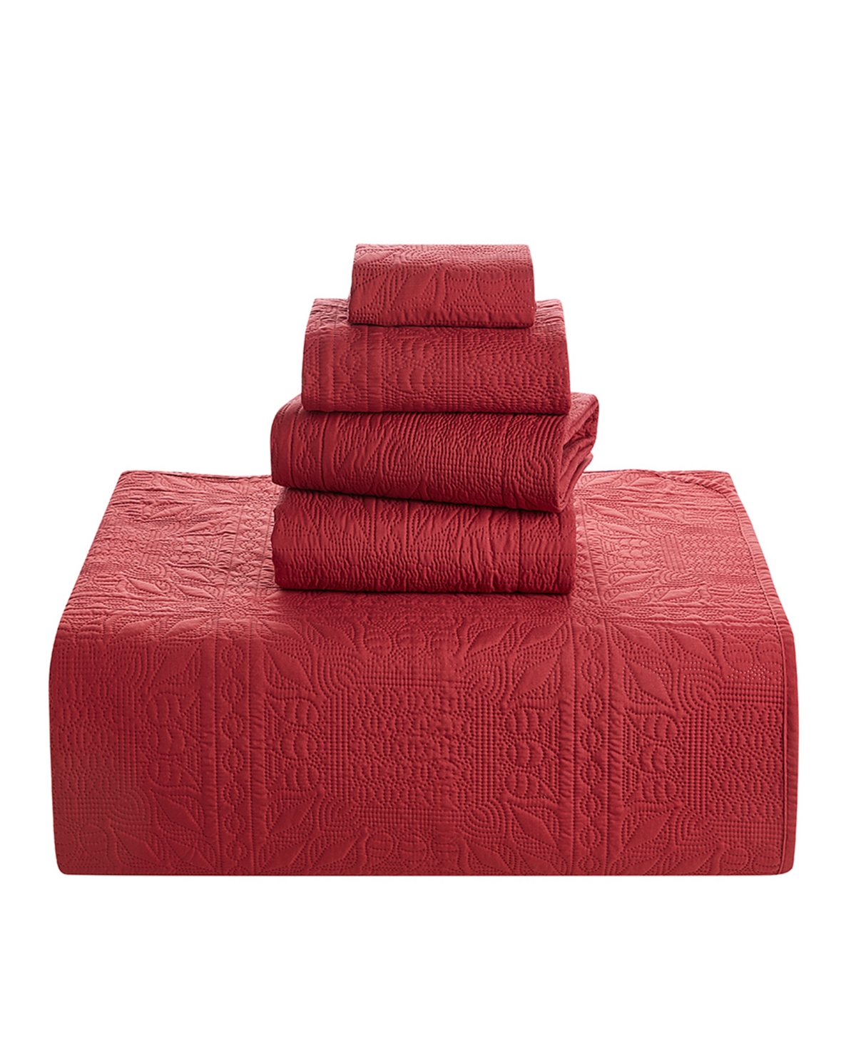 Nestl Grid Embossed 4-pc. Quilt Set, Twin/twin Xl
