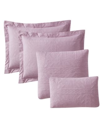 Nestl Grid Embossed 4-Pc. Quilt Set, Twin/Twin XL