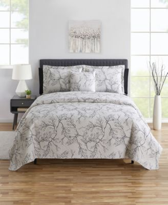 Branches Reversible 4-Pc. Quilt Set, Twin/Twin XL