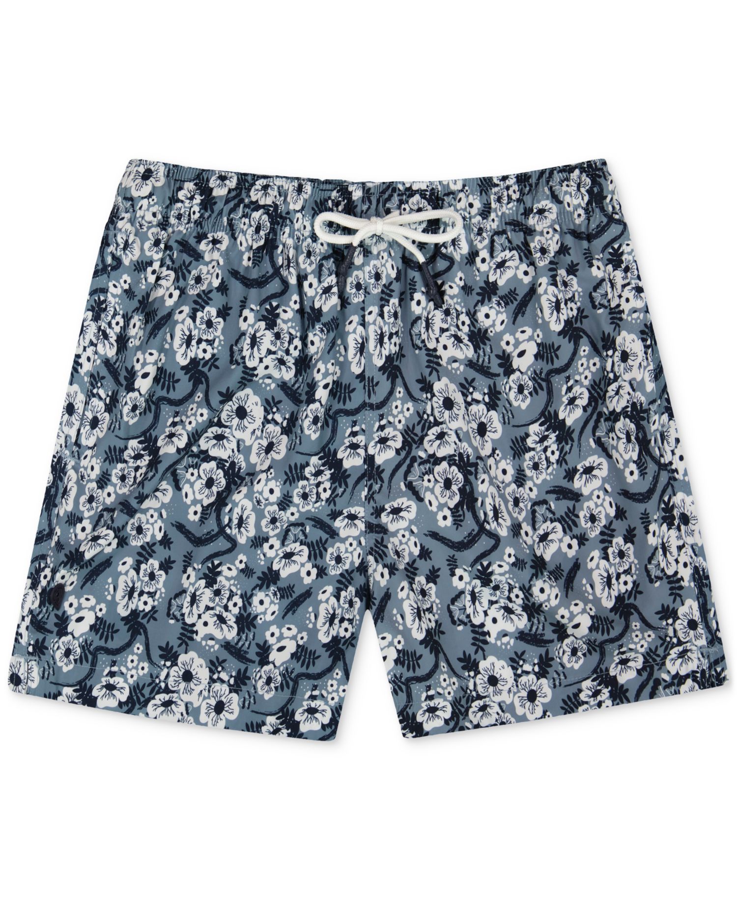 Sunset and Vines Men's Floral Woven Swim Trunks