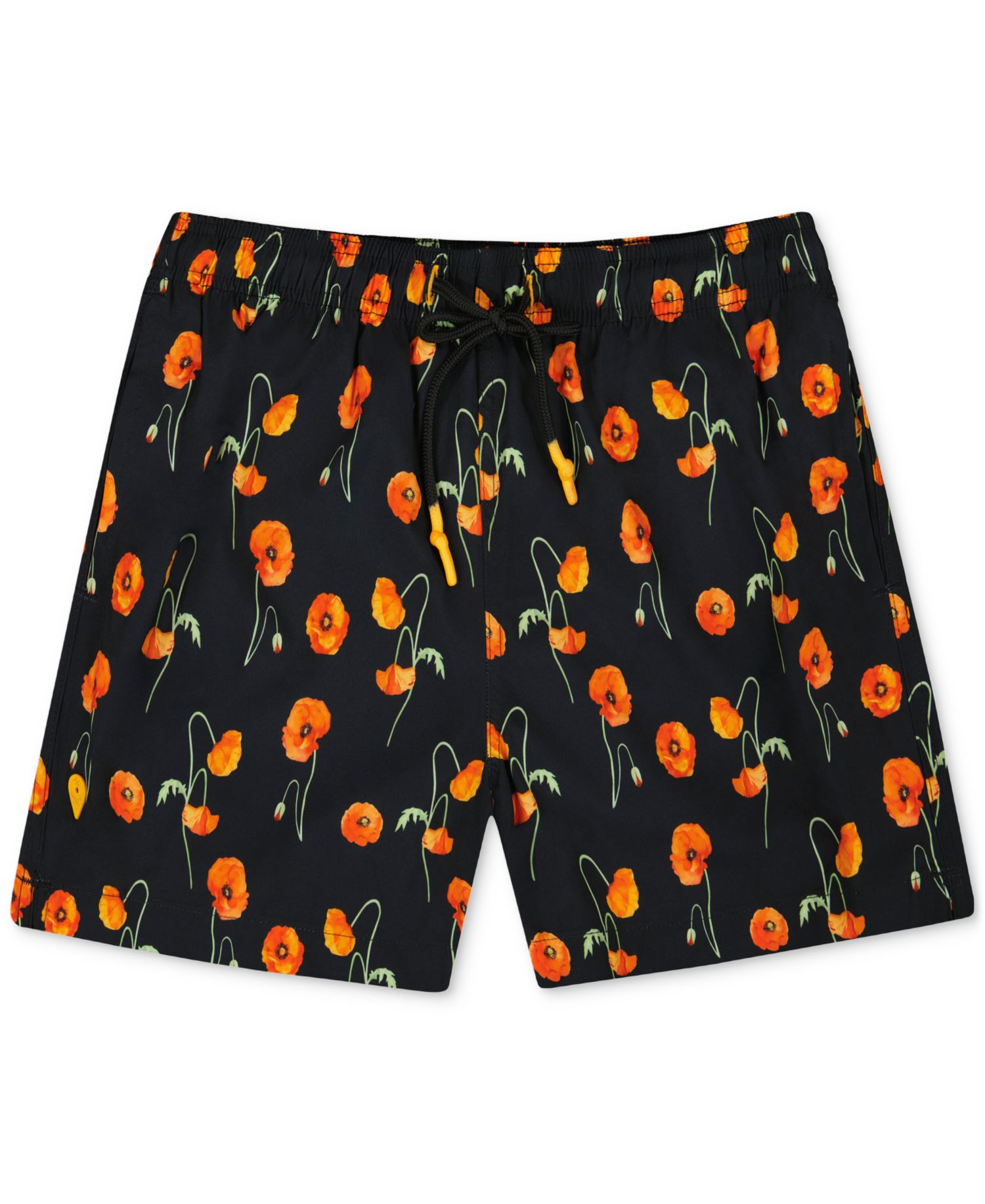Sunset and Vines Men's Floral Woven Swim Trunks