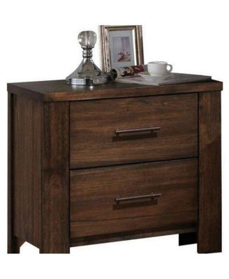 Modern Two-Drawer Nightstand with Sleek Design – Perfect for Bedroom Storage