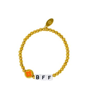 Girls BFF Heart / Clover Bead Bracelet Set