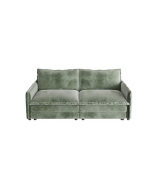 Corduroy Loveseat Sofa with Pillows