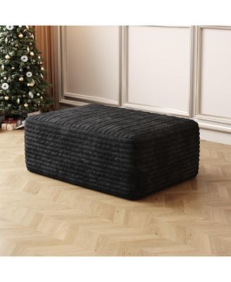Sofa ottoman, No Assembly Required,Plush Corduroy Fabric)