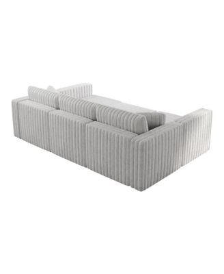6-Person U-Shaped Sofa with Ottoman, Modern Comfort and Style, 106.3" x 30.7