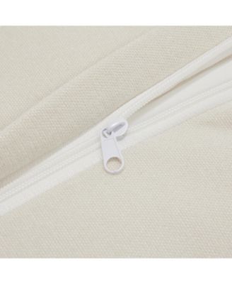 Slipcovered 4-Seater Sofa with Removable Cover in Cream Chenille