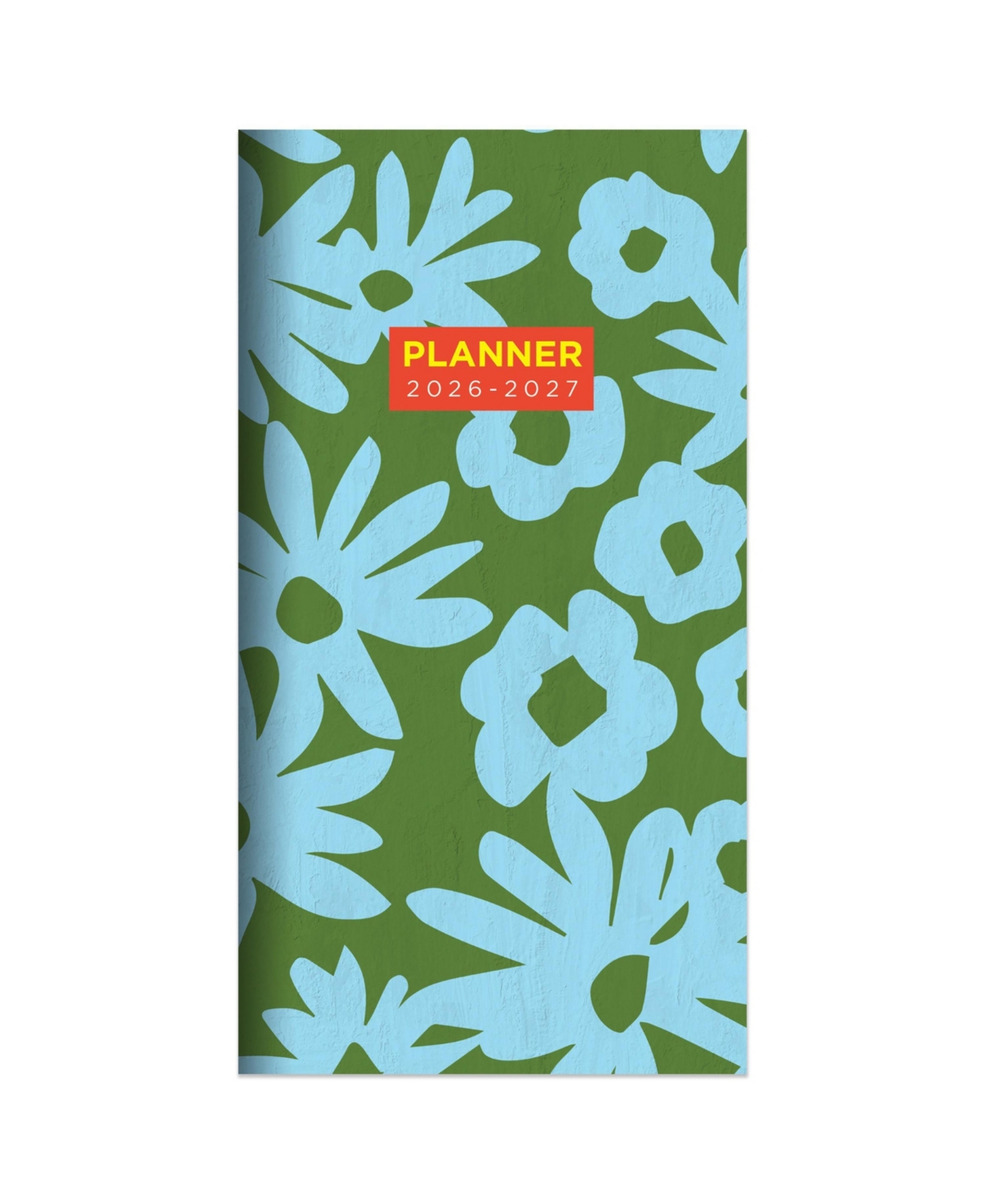 2026-2027 Flower Stencil Small Monthly Pocket Planner - Multicolor