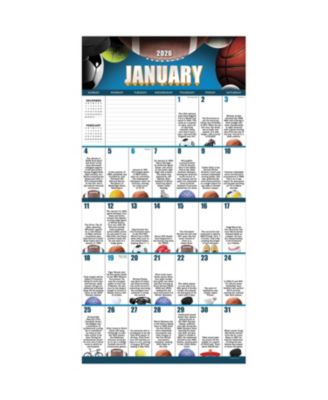 2026 Sports Facts & Trivia Wall Calendar