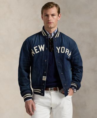 【Yama出品】RalphLauren ニューヨーク・ヤンキースジャケット Men's New York Yankees Polo Ralph Lauren Navy Full-Snap