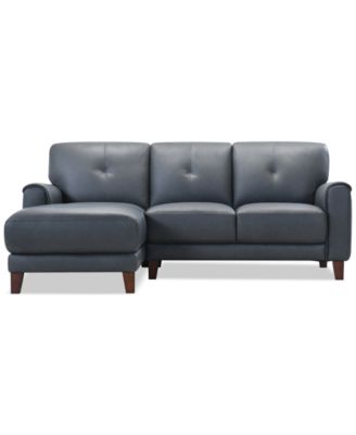 Ashlinn 2-Pc. Leather Chaise Sofa, Exclusively at Macy's