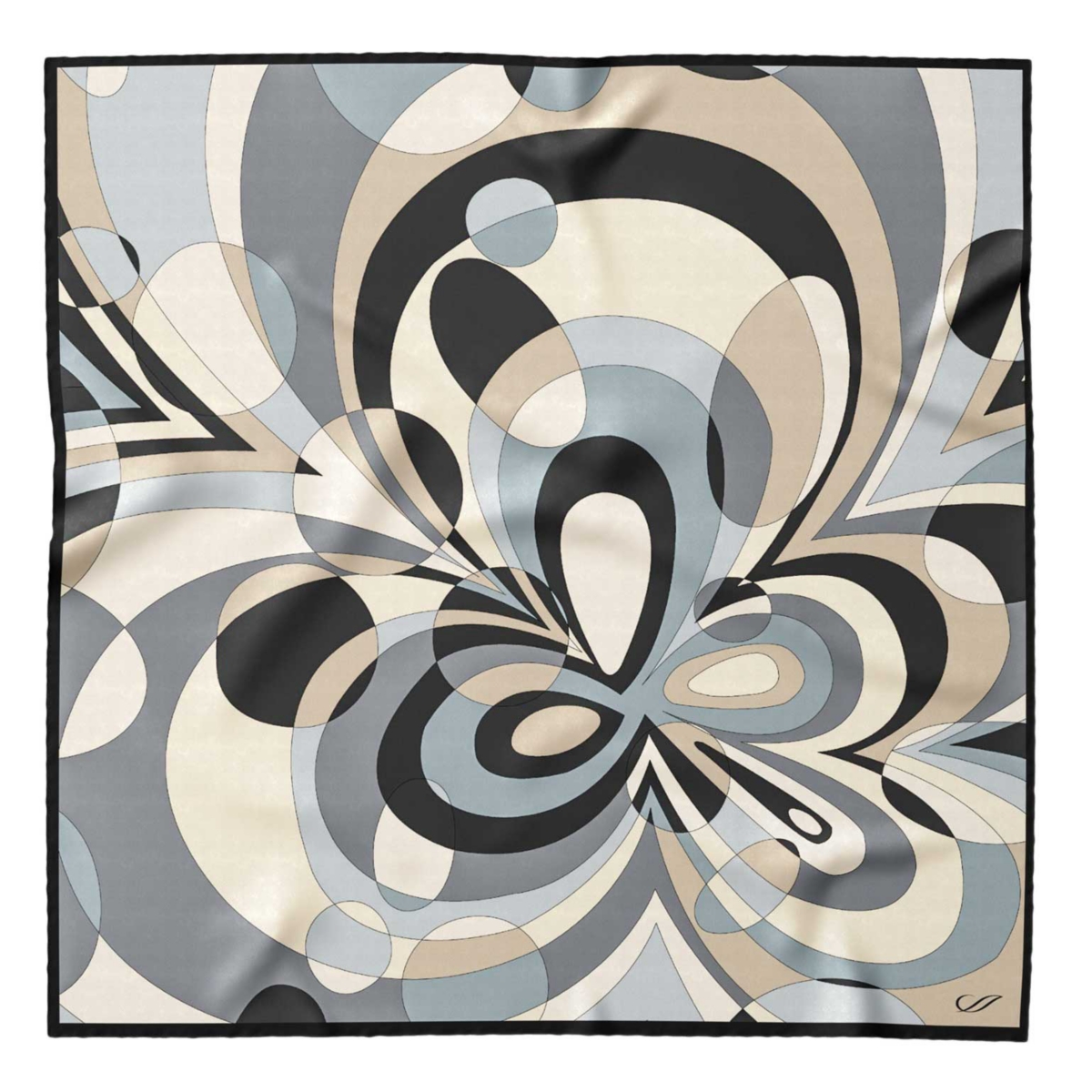 Michelle - Silk Bandana for Women - Sea colors