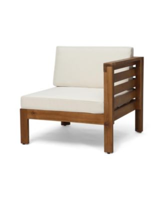 Streamdale Acacia Wood Outdoor Sofa Set with Ottoman & Table