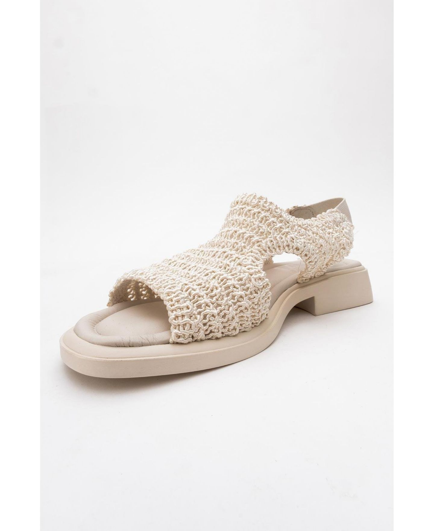 Женские сандалии Forever & Always Shoes Weave Leather Woven (Women), цвет: Бежевый кожаный — фото 5