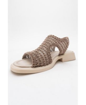 Weave Leather Woven Sandal (Women)