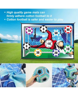 Sticky Soccer Games Set for Kids – Indoor/Outdoor Mini Goal with Adhesive Balls | No Inflation Needed | Fun Backyard & Birthday Gift for Boys & Girls Ages 3+