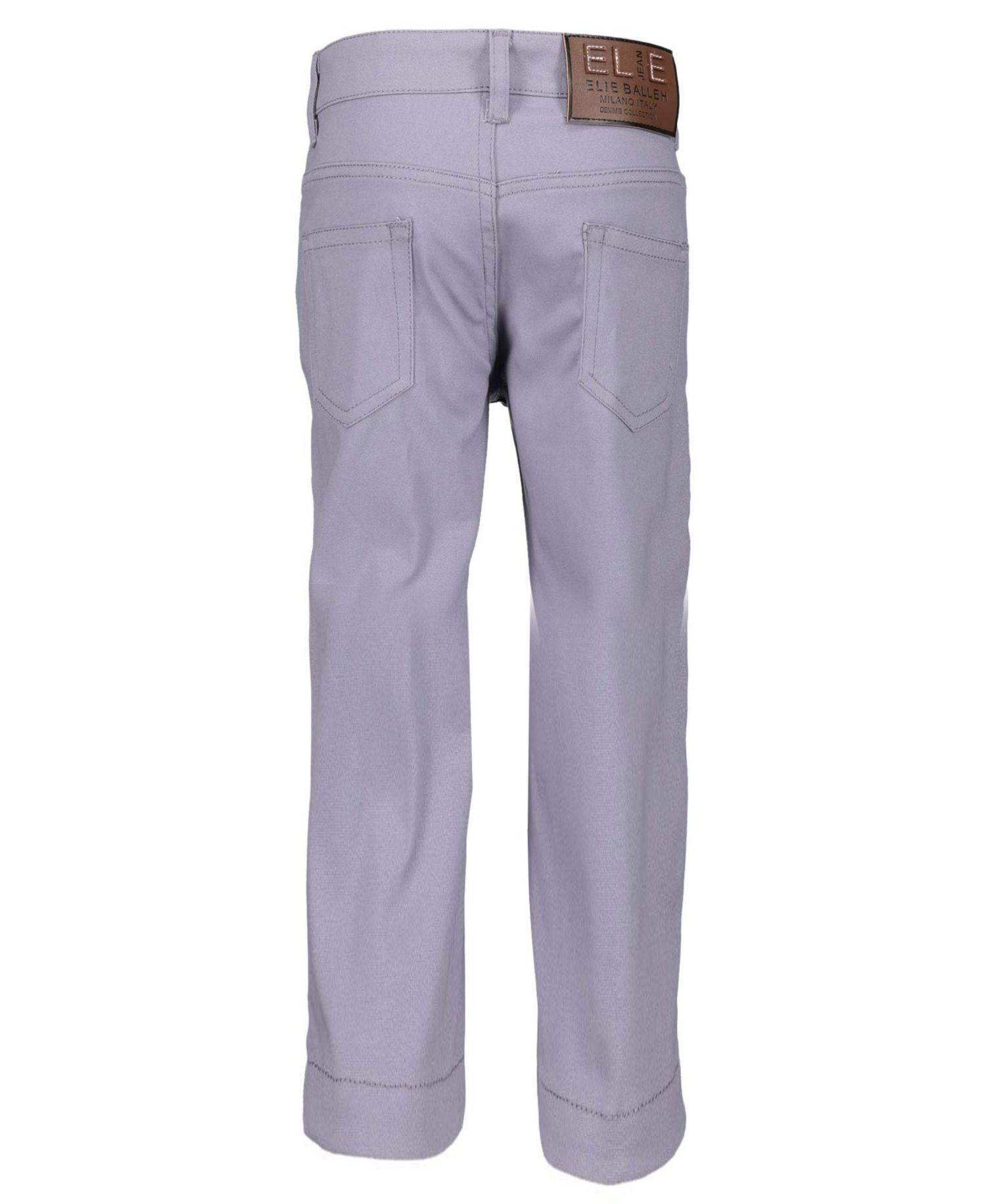 Big Boys Grey Slim Fit 5 Pocket Twill Pants