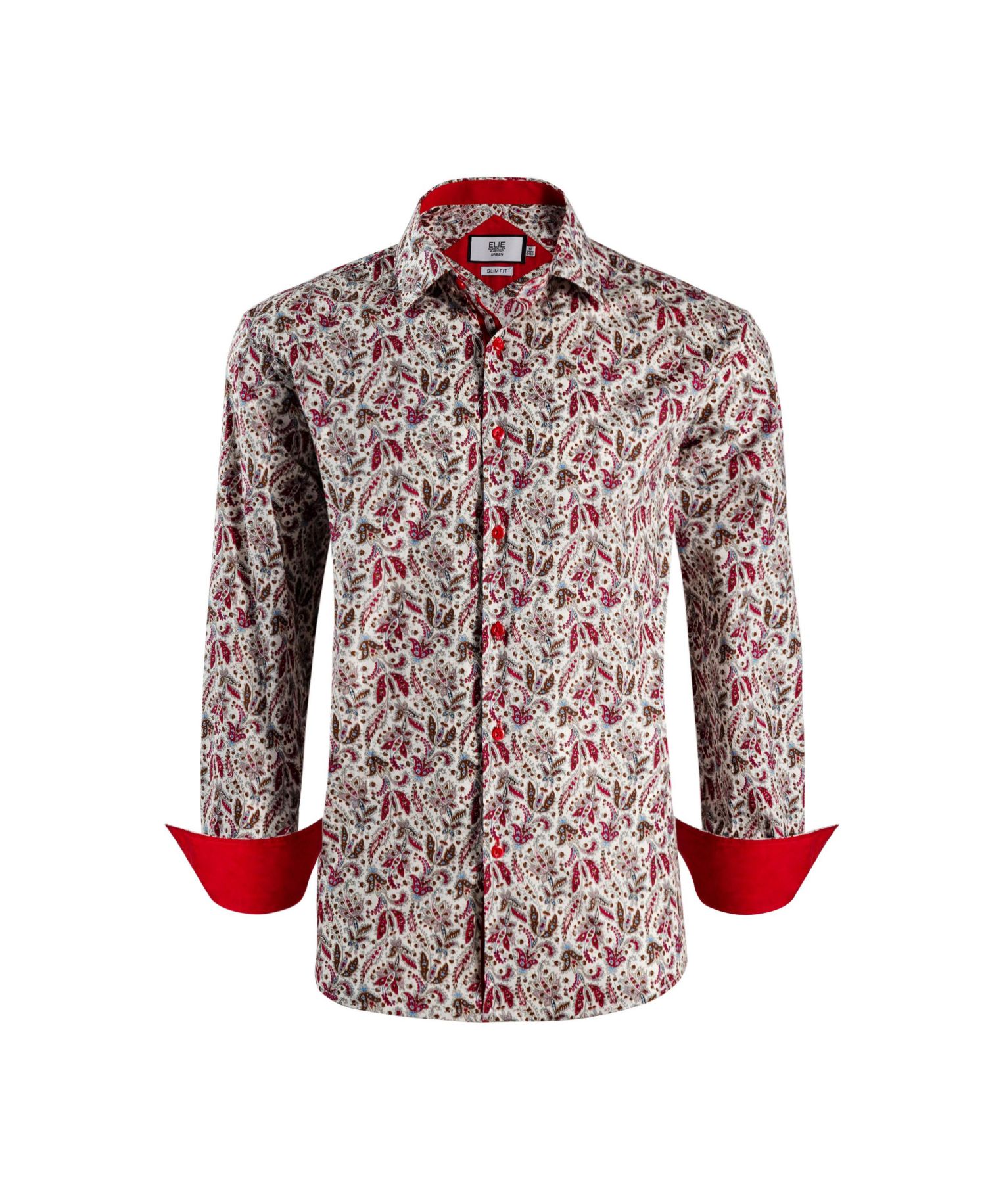 Big Boys Slim Fit Paisley Print Shirt