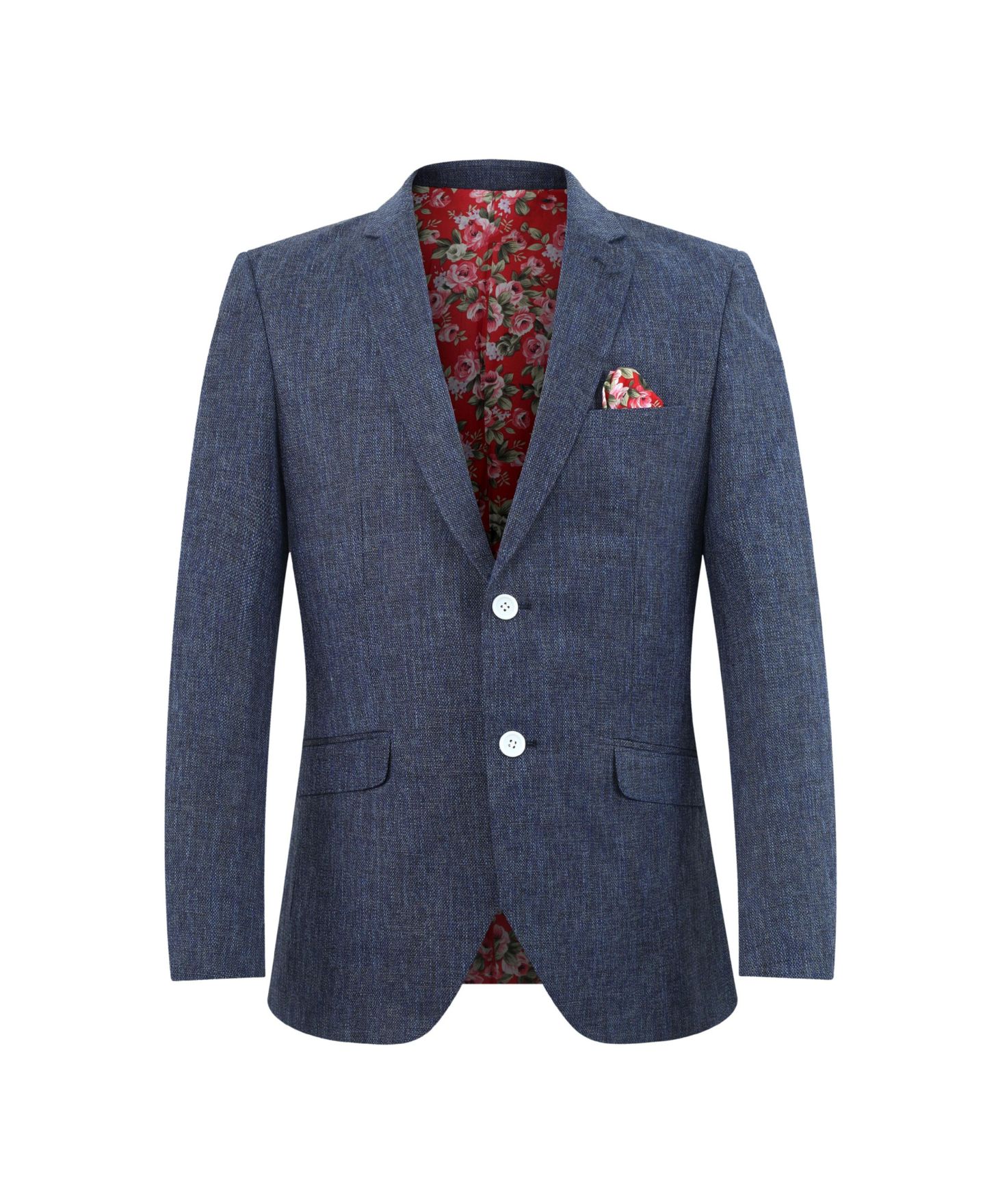Куртка Elie Balleh Slim Fit Classic Melange Jacket для мальчиков, цвет: Тёмно-синий — фото 1