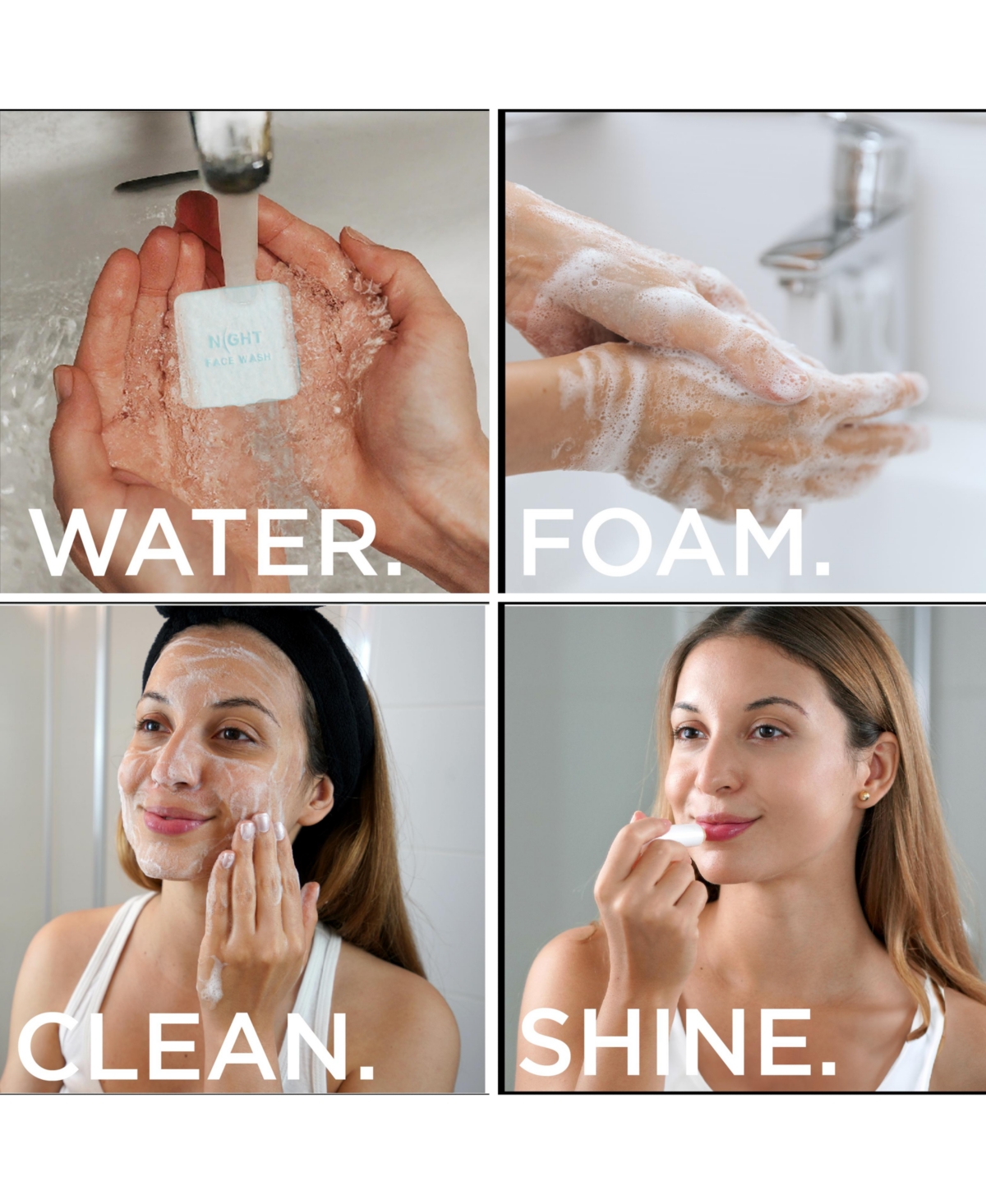 Mess Free Face Wash Sheets, Instantly Dissolves, 25 Washes