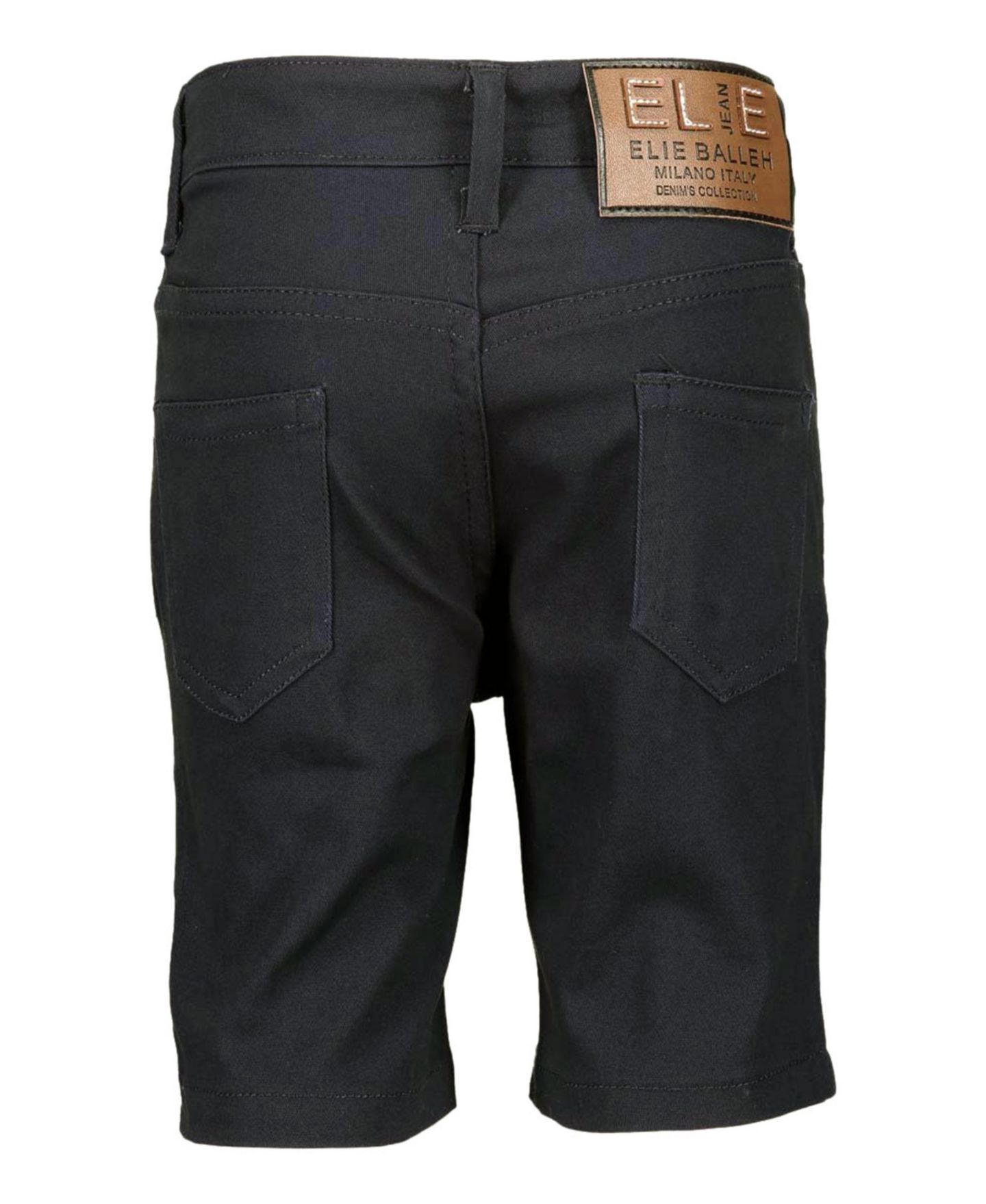 Шорты Elie Balleh Black Cotton Twill для мальчиков, цвет: Чёрный — фото 2