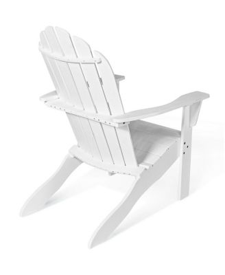 2PCS Wooden Classic Adirondack Chair Lounge Chair Outdoor Patio