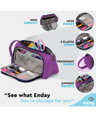 Big Capacity Pencil Case, 3 Compartments Pencil Bags with Zipper, Large Capacity Pencil Pouch, Cute Pencil Case Organizer, Zipper Pencil Pouches, Pink