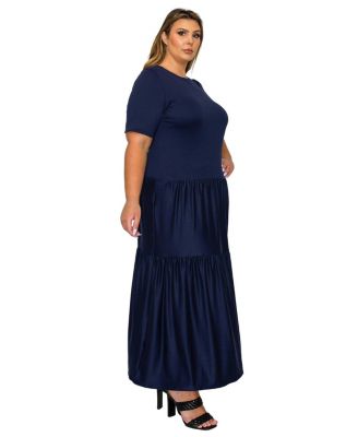 Plus Size Jourdan Tiered Maxi Dress