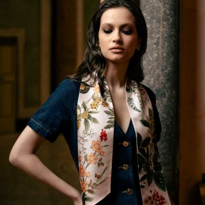 Ornella - Skinny Silk Scarf for Women