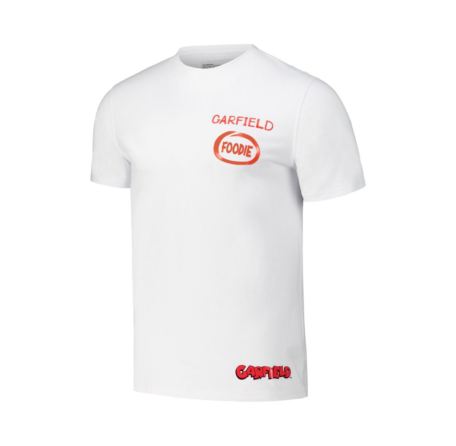 Men's White Garfield Foodie Regular Fit T-Shirt