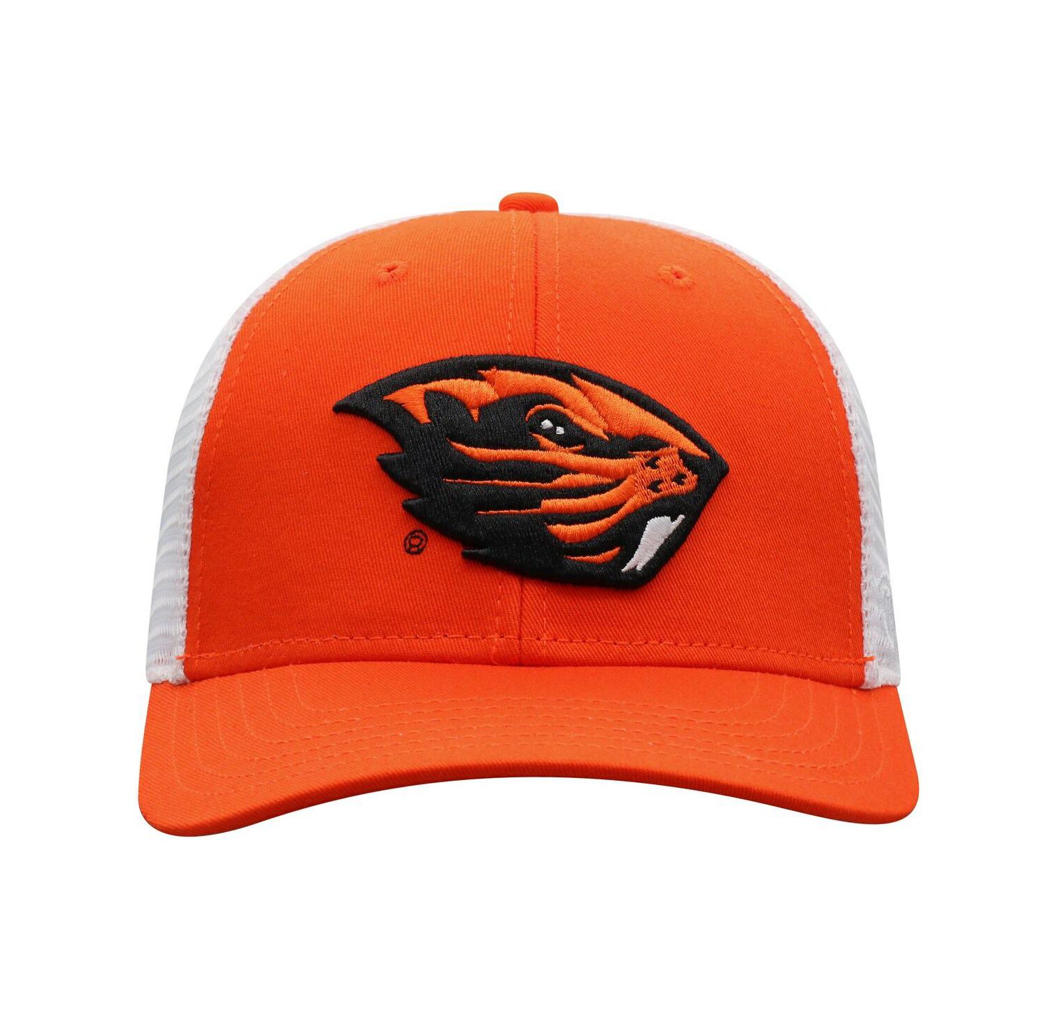 Men's Orange/White Oregon State Beavers Victory Baseline Adjustable Trucker Hat