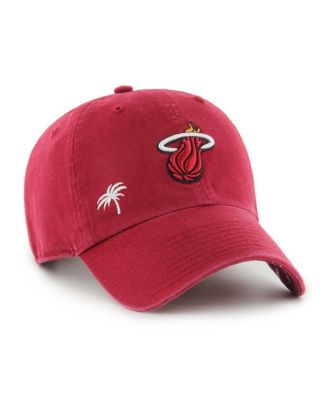 '47 Brand - Women's Red Miami Heat Confetti under visor Clean Up Adjustable Hat
