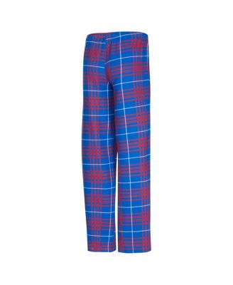 Women's 2-Piece Blue/Red Detroit Pistons Vector T-Shirt and Flannel Pants Sleep Set