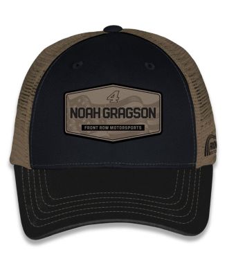 Men's and Women's Black Noah Gragson Flag Trucker Adjustable Hat
