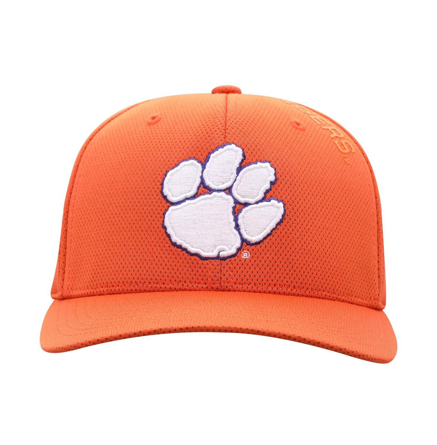 Мужской головной убор Top of the World Orange Clemson Tigers Reflex 2.0 Flex Fit Hat — фото 3