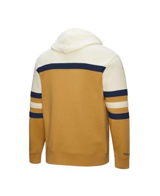 Men's Gold/Cream Columbus Blue Jackets Head Coach Pullover Hoodie