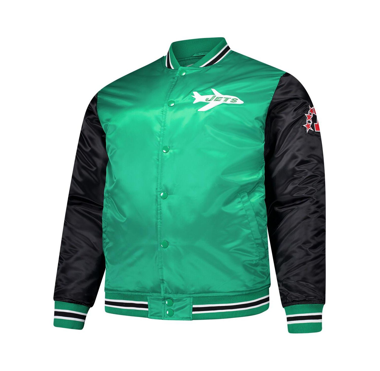 Men's Kelly Green New York Jets Team Satin Jacket