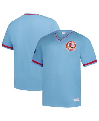 Mitchell & Ness - Men's Light Blue St. Louis Cardinals Big Tall V-Neck T-Shirt