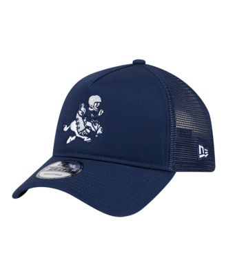 New Era - Men's Navy Dallas Cowboys Retro Main A-Frame Trucker 9FORTY Adjustable Hat